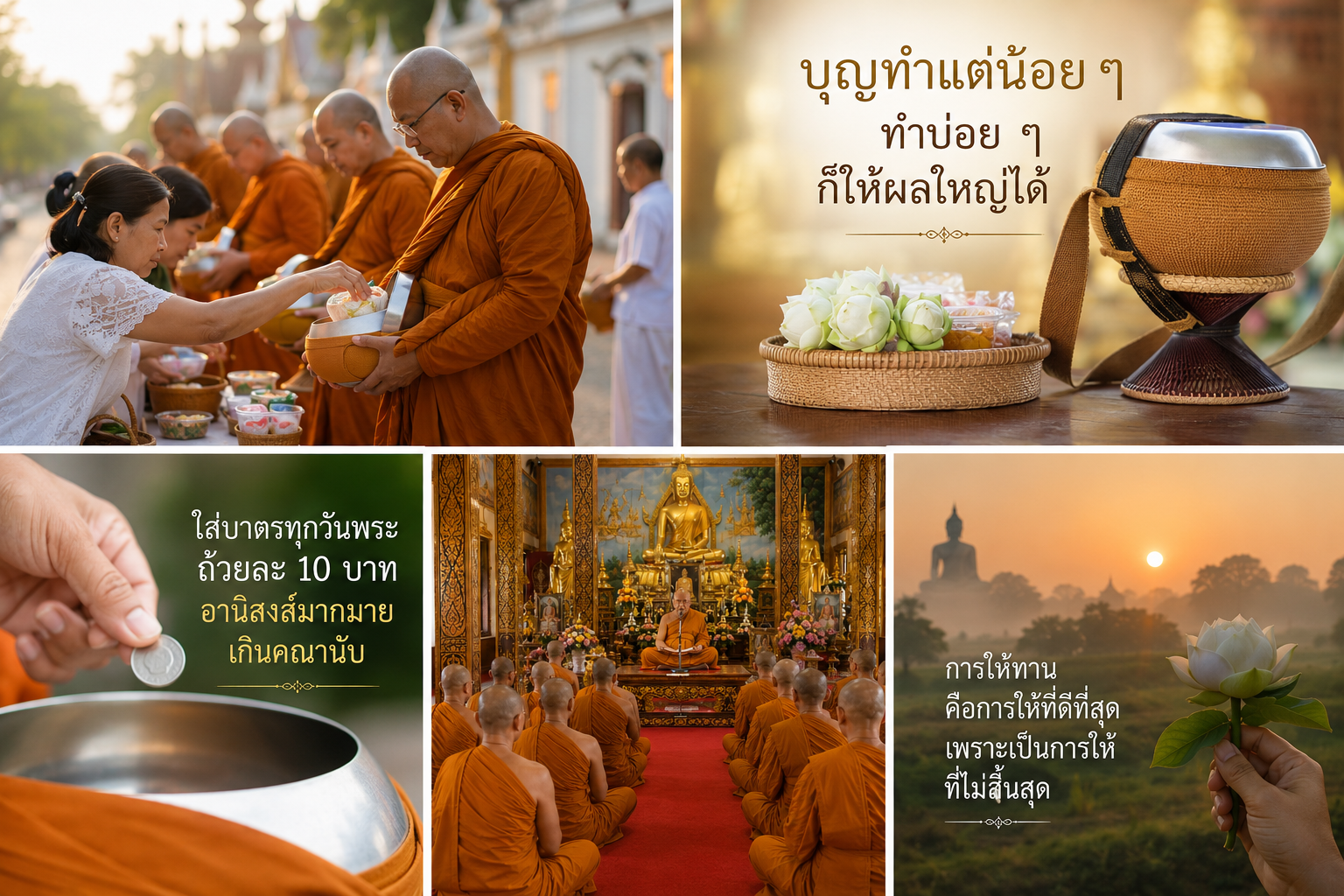 อานิสงส์การถวายข้าวบิณฑบาต